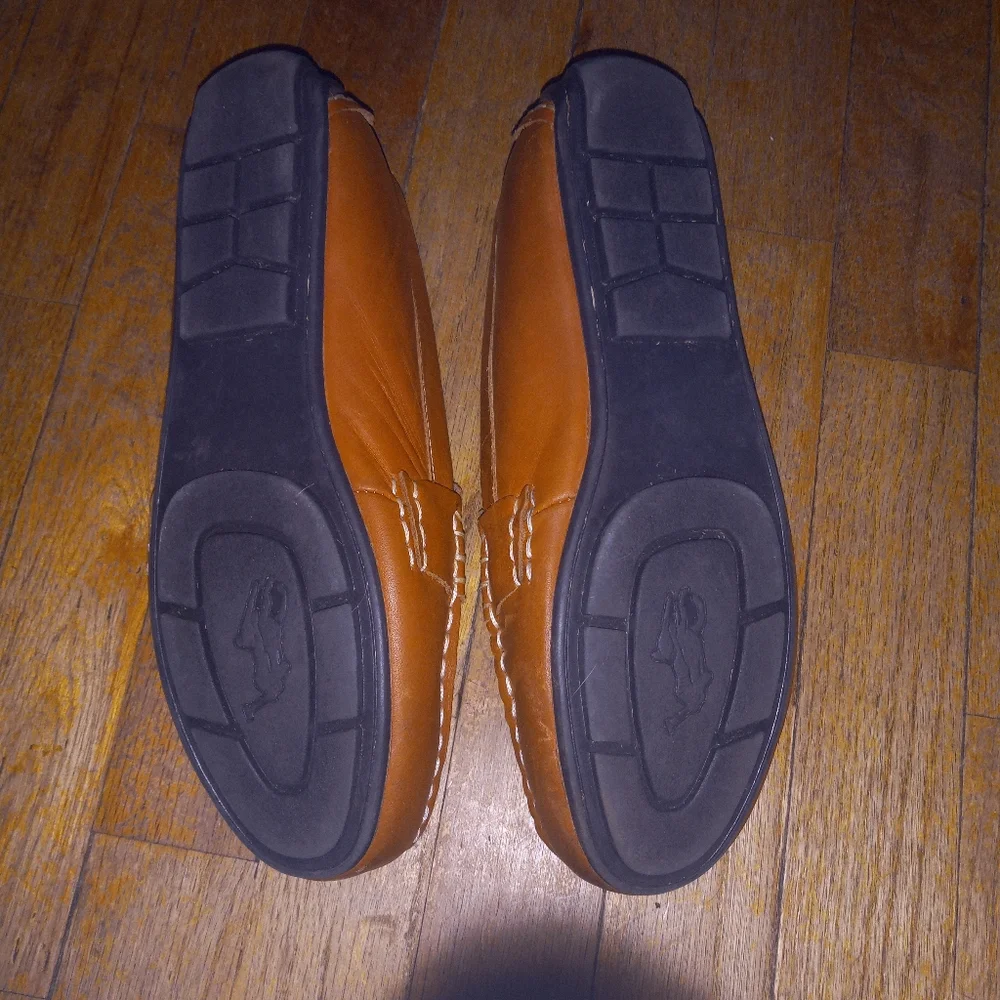 Polo by Ralph Lauren Boys Cognac Leather Penny Loafers